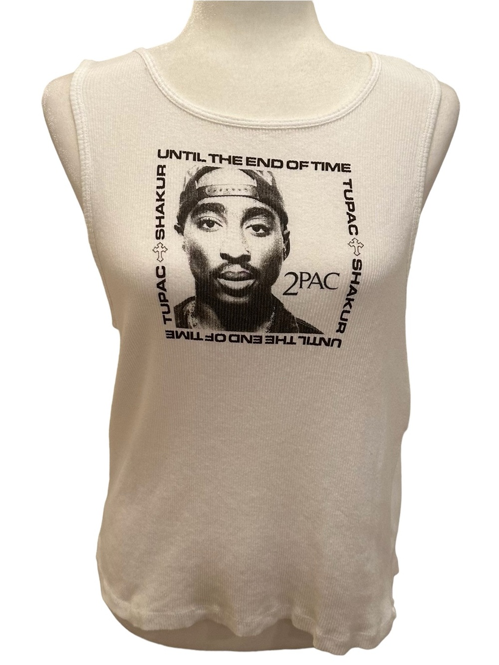White 2Pac Until the End of Time Tank